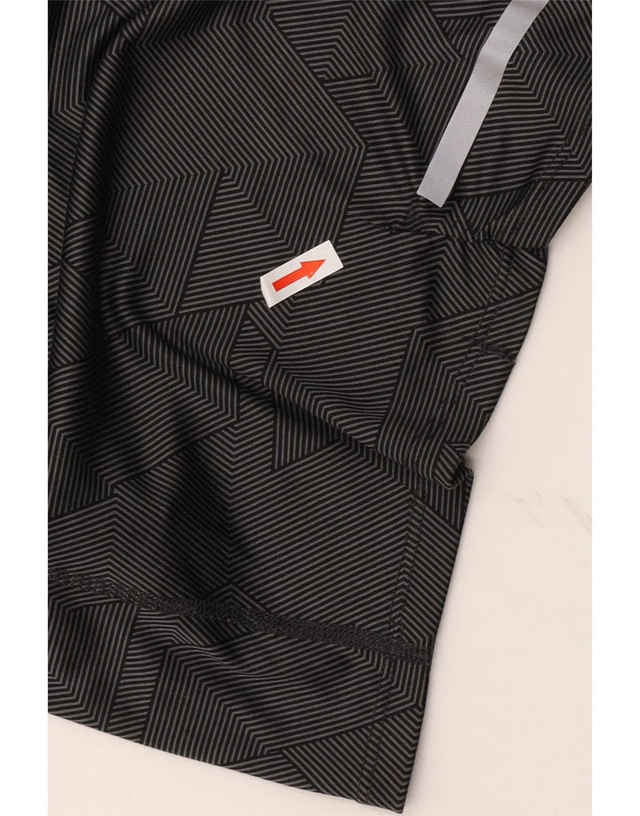 Męski T-shirt Nike Dri Fit, duży, czarny, geometryczny poliester