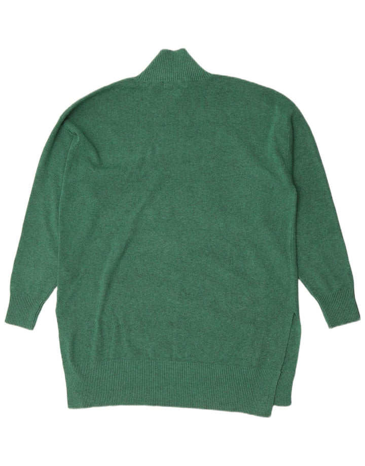 Marks & Spencer Damski sweter z golfem, UK 14, średni zielony