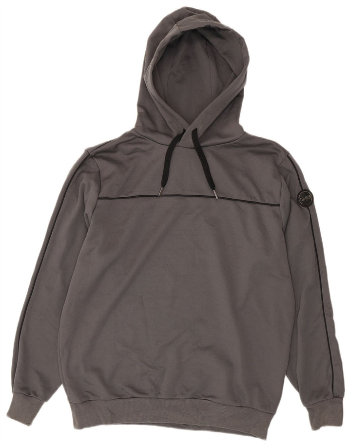 Męska bluza z kapturem Colmar XL, szary poliester