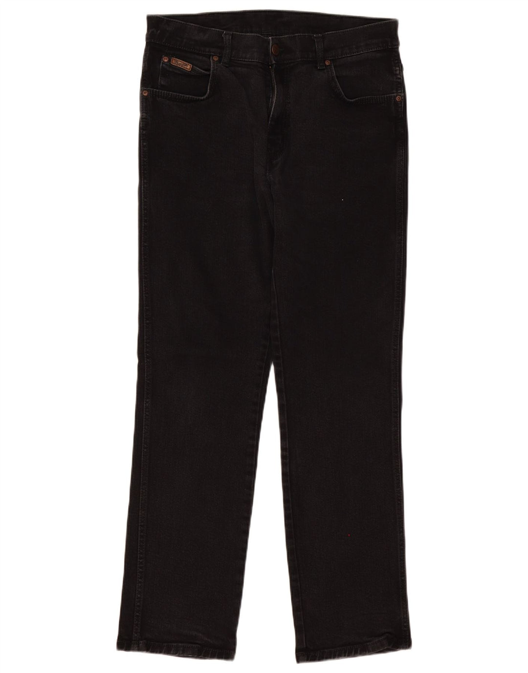 Męskie jeansy Wrangler Texas Stretch Straight W34 L32 Czarne bawełniane