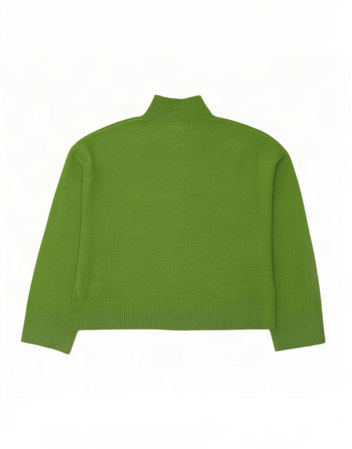 Marks & Spencer Damski sweter z golfem, UK 14, średni zielony