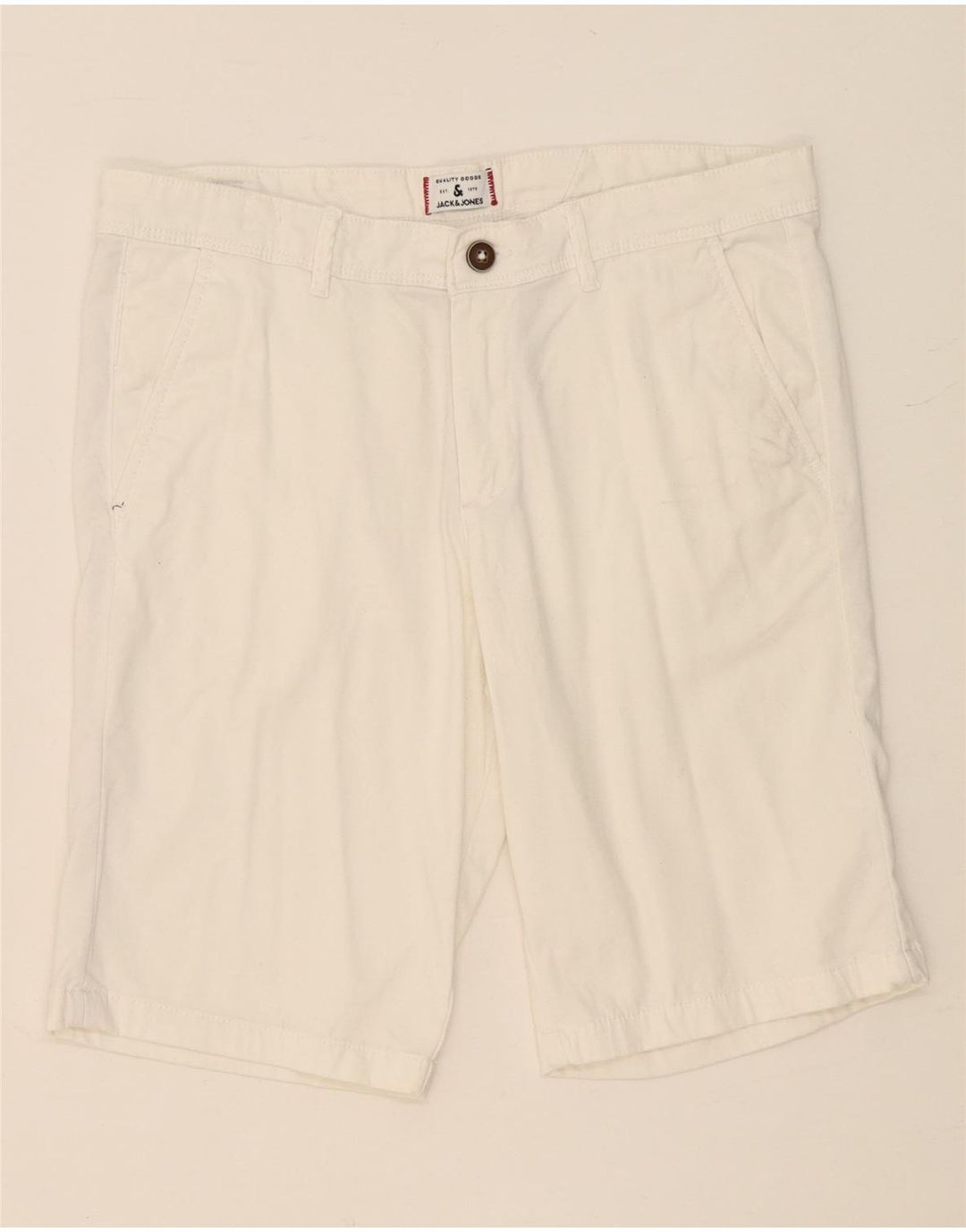 Męskie spodenki chino JACK & JONES średnie W32 białe