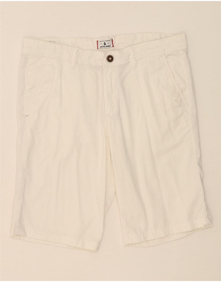 Męskie spodenki chino JACK & JONES średnie W32 białe