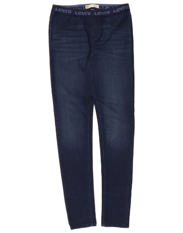 Chłopięce dżinsy Levi's Jegging z grafiką 11-12 lat W26 L28 Granatowa bawełna