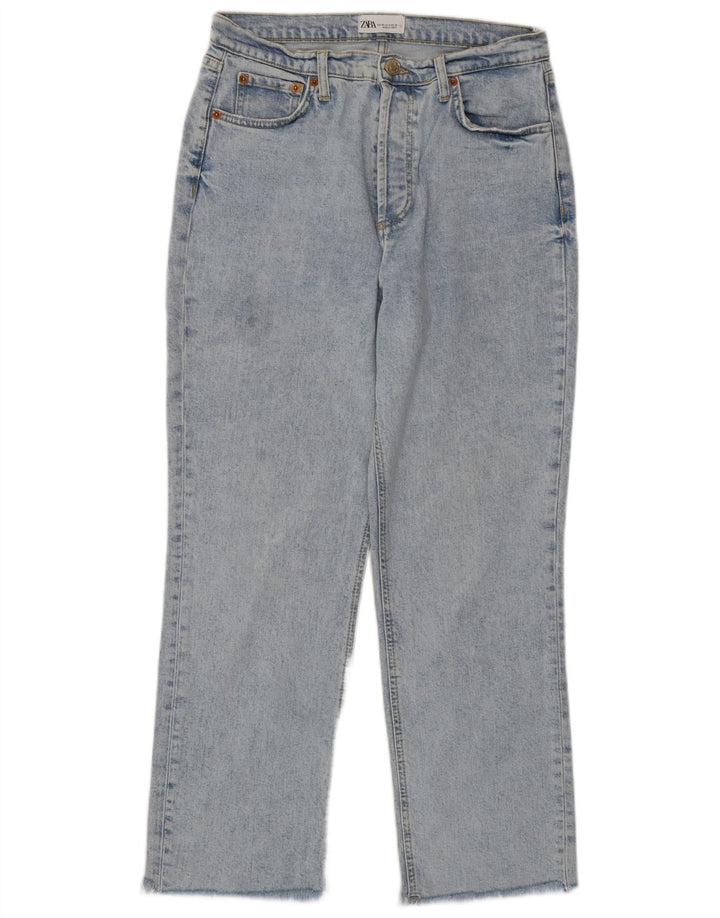Damskie proste dżinsy Zara EU 40 Medium W30 L26 Niebieskie