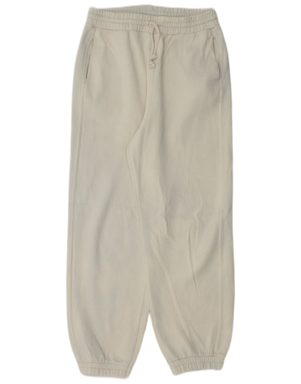 Damskie spodnie dresowe o luźnym kroju Zara Joggers UK 14 Medium Off White