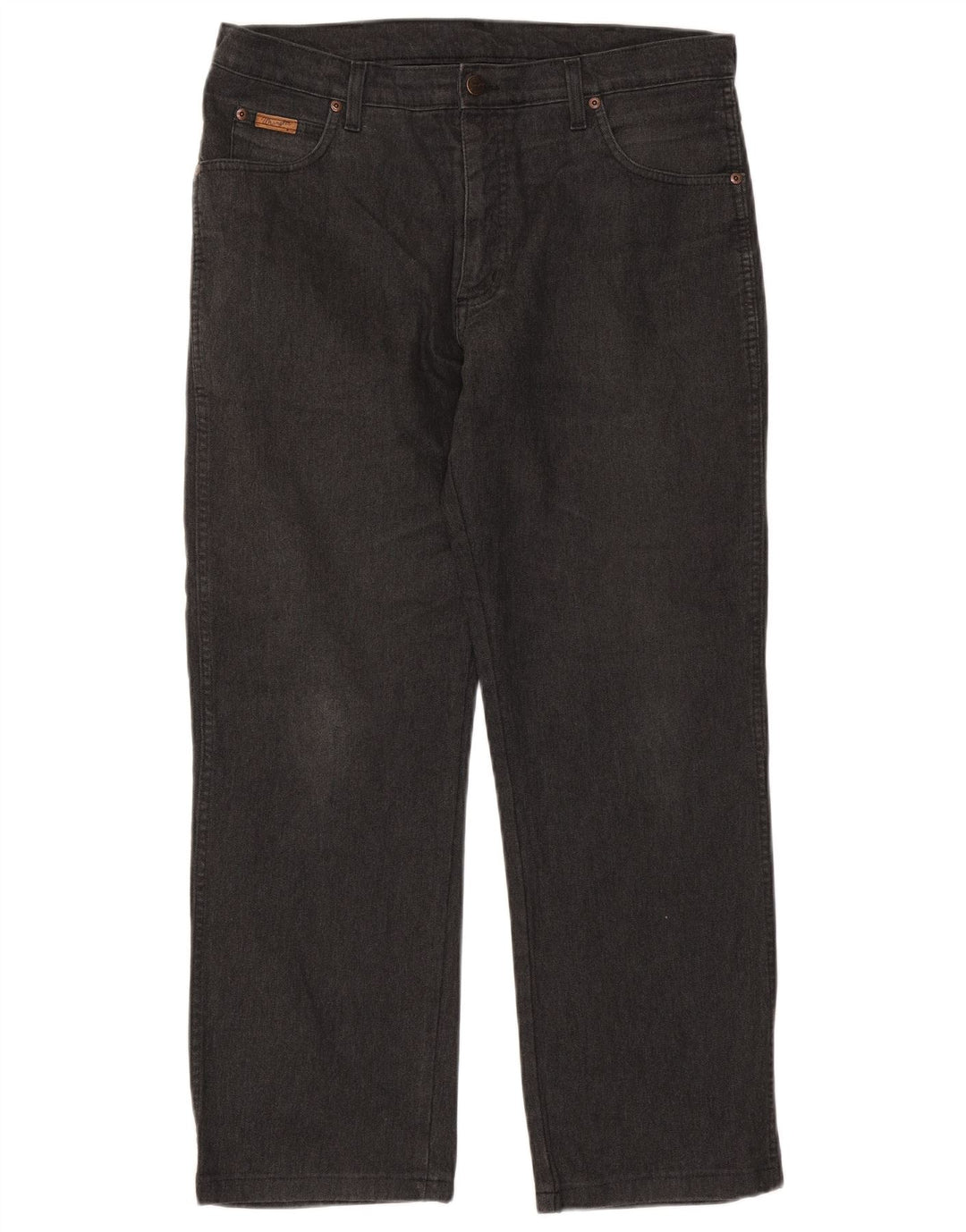 Męskie jeansy Wrangler Texas Stretch Straight W36 L28 Czarna bawełna