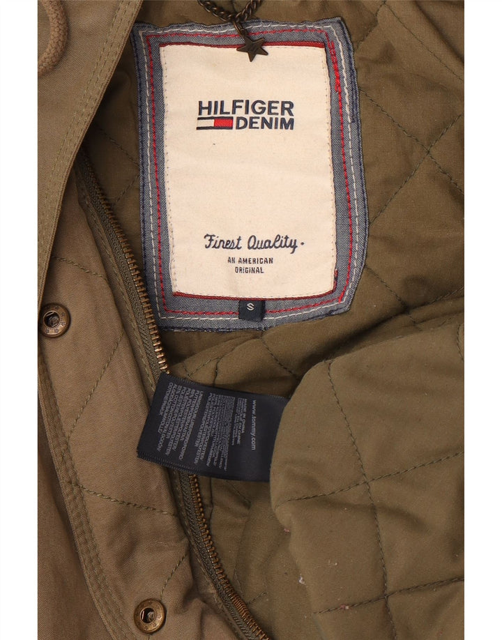 Damska kurtka parka oversize Tommy Hilfiger z kapturem UK 10 Small Khaki