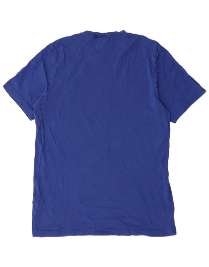 Adidas Męski T-Shirt Top Średni Granatowy Bawełniany