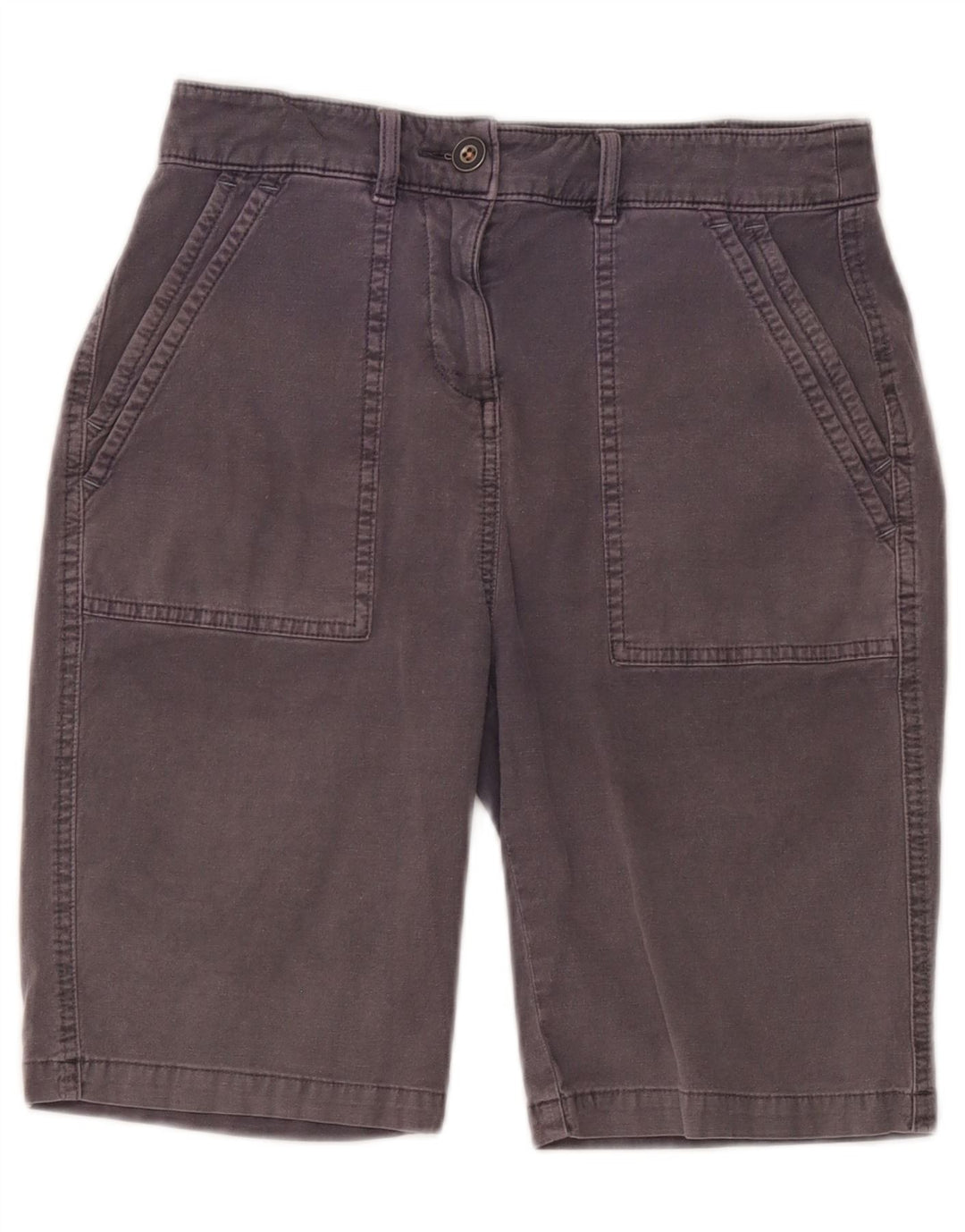 Damskie spodenki Chino White Stuff UK 8 Small W28 Szara bawełna