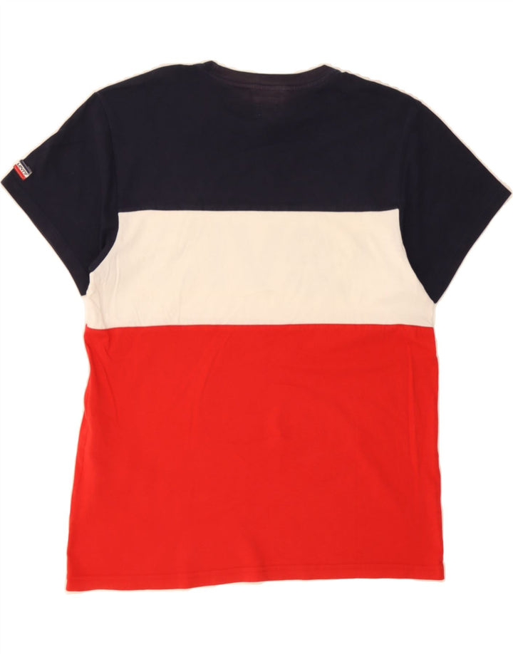 LEVI'S Mens Graphic T-Shirt Top Small Multicoloured Colourblock Cotton Vintage Levi's and Second-Hand Levi's from Messina Hembry 