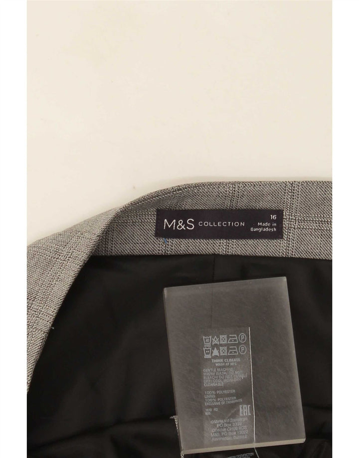 Marks & Spencer Damska spódnica ołówkowa UK 16, duża, W36, szary poliester