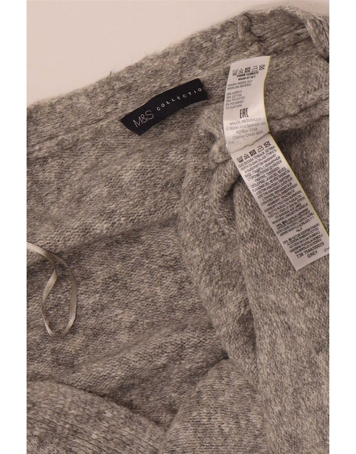 Marks & Spencer Damski sweter oversize UK 18 XL Szary nakrapiany