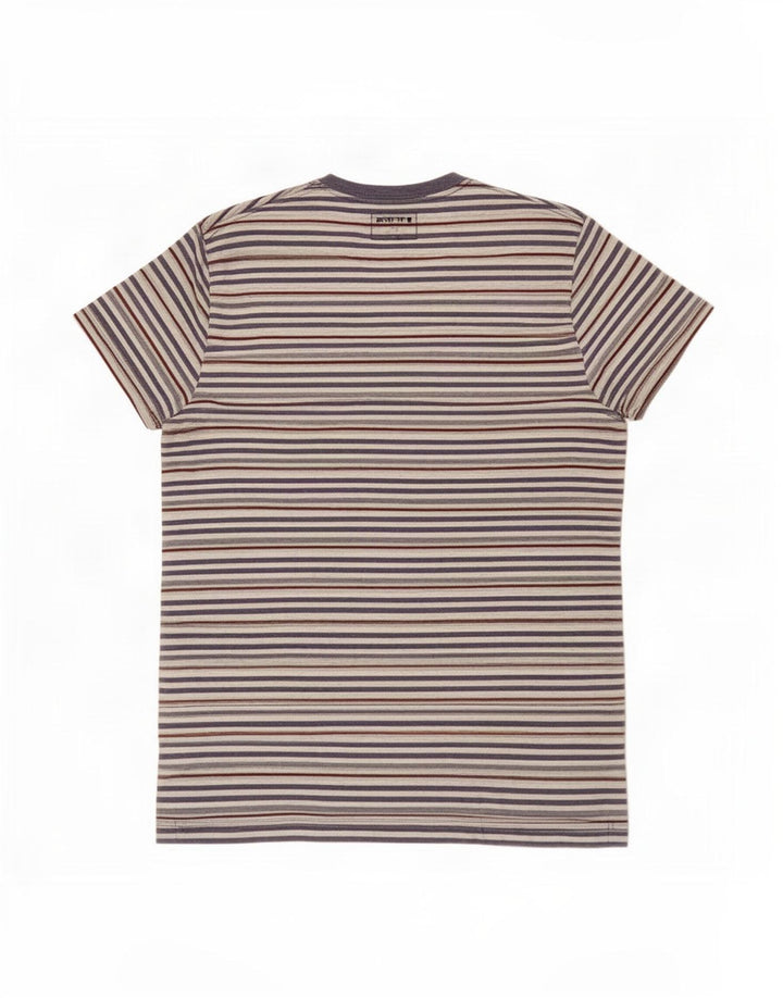 T-shirt męski French Connection Top, duży, wielokolorowy w prążki