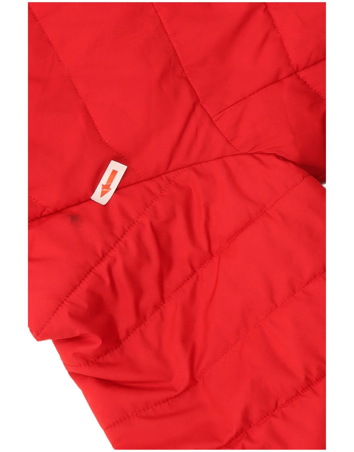 Damska ocieplana kurtka z kapturem Columbia UK 18 XL, czerwona, poliestrowa