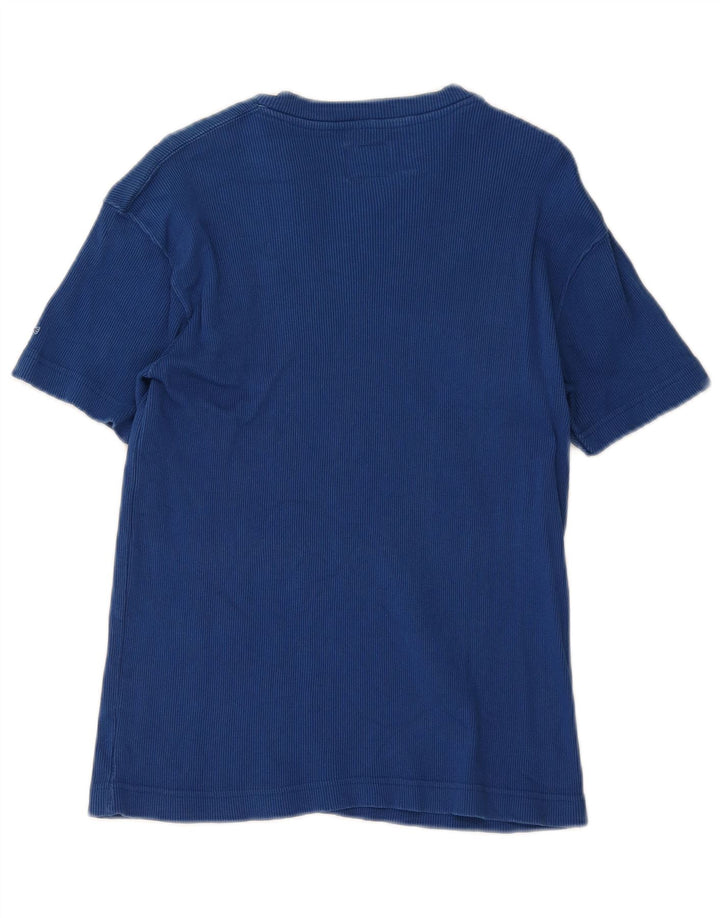 Damski T-shirt Energie, duży, niebieski, bawełniany