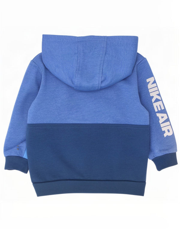 Chłopięcy sweter z kapturem Nike dla niemowląt w wieku 12-18 miesięcy, bawełniany, w kolorze niebieskim