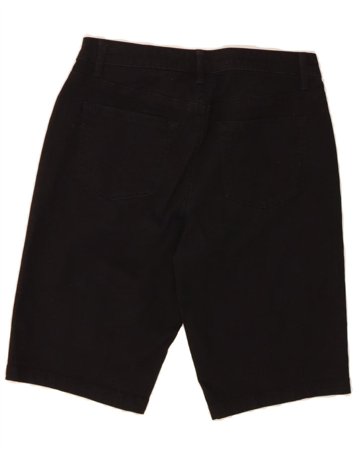 LEE Womens Riders Mid Rise Bermuda Denim Shorts US 8 Medium W30 Black Vintage Lee and Second-Hand Lee from Messina Hembry 