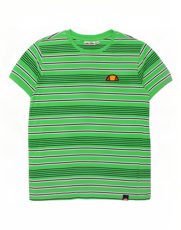 T-shirt dziewczęcy Ellesse 11-12 lat, bawełniany w zielone paski