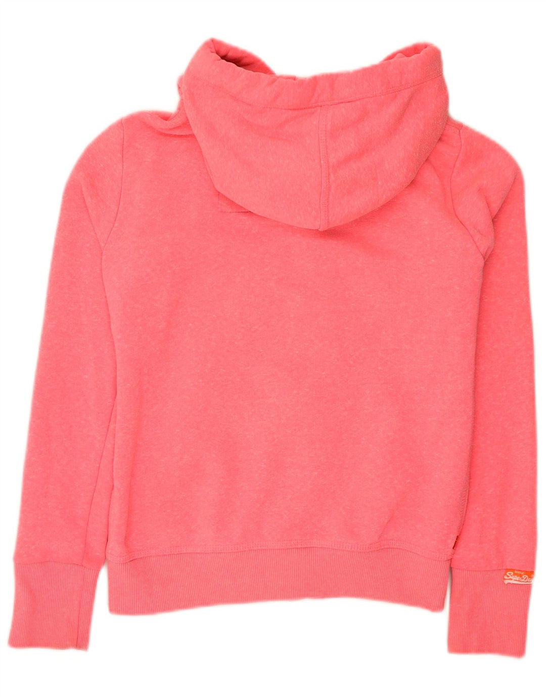 Damski sweter z kapturem i zamkiem Superdry, UK 10, mały, różowy, poliester