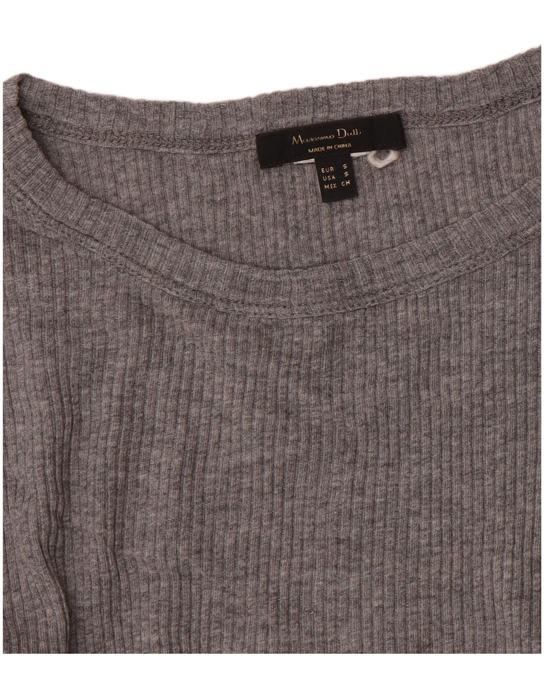 Damski top Massimo Dutti z długim rękawem, UK 8, mały, szary