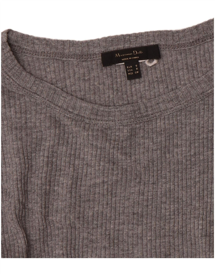 Damski top Massimo Dutti z długim rękawem, UK 8, mały, szary