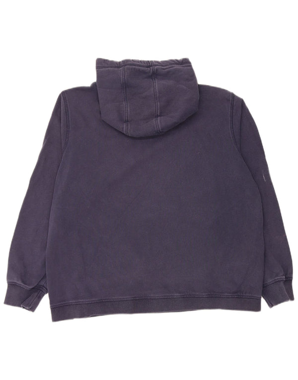 Damski sweter oversize z kapturem Fat Face UK 16, duży, granatowy, bawełniany