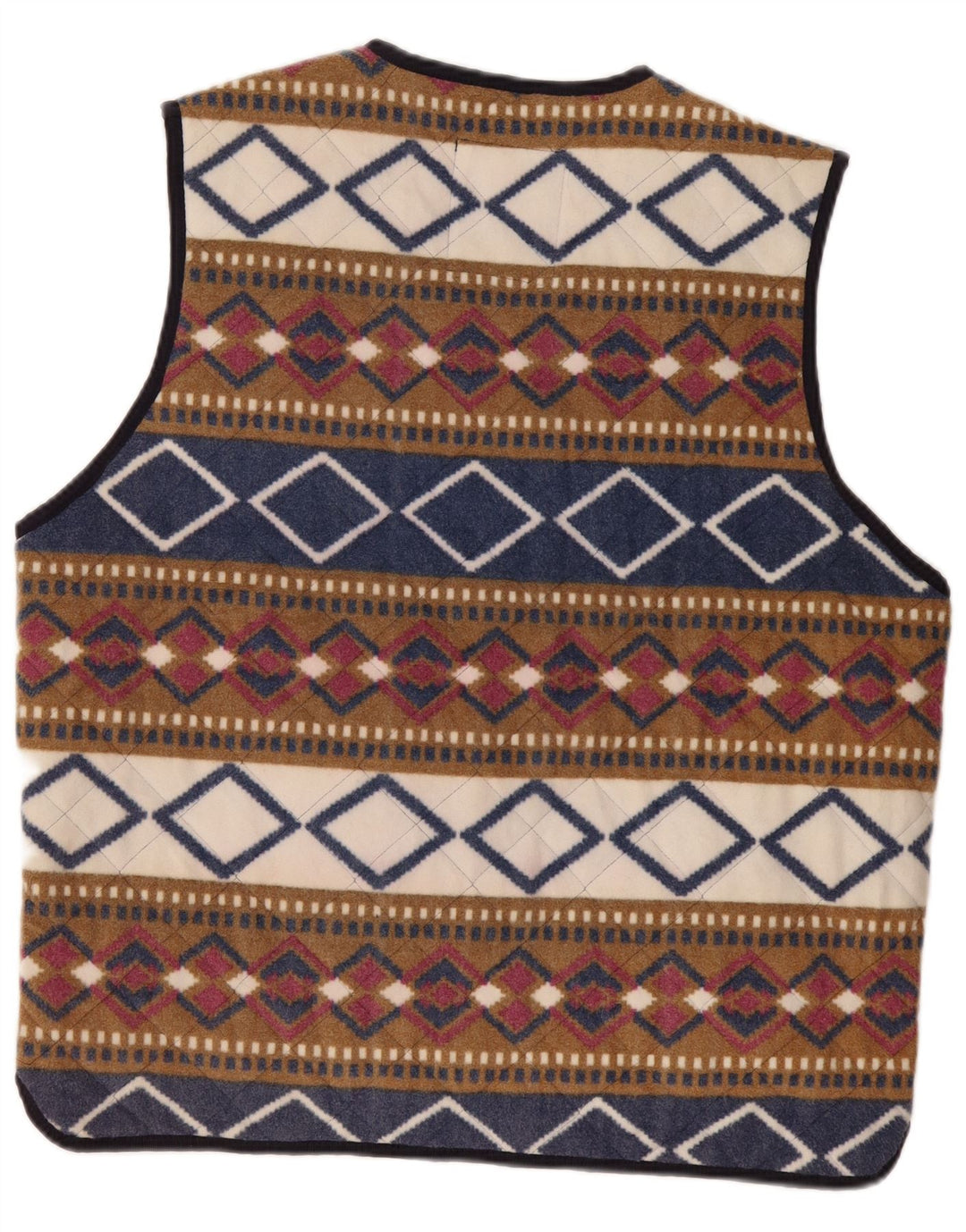 Męska kamizelka polarowa Master UK 42 XL Wielobarwny geometryczny poliester