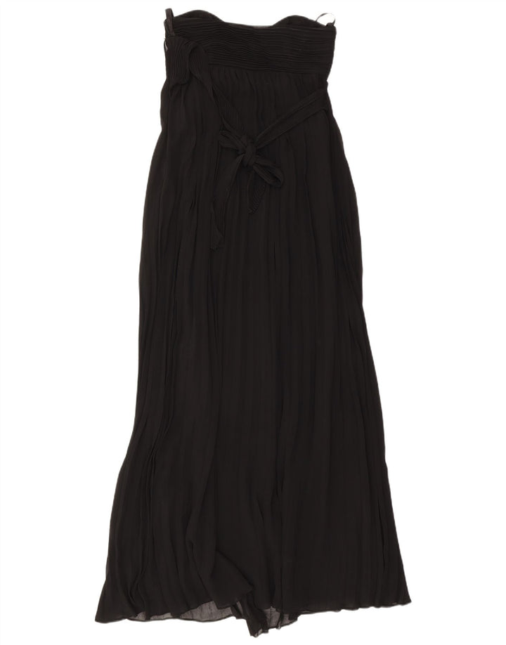 COAST Womens Maxi Strapless Dress UK 8 Small  Black Polyester