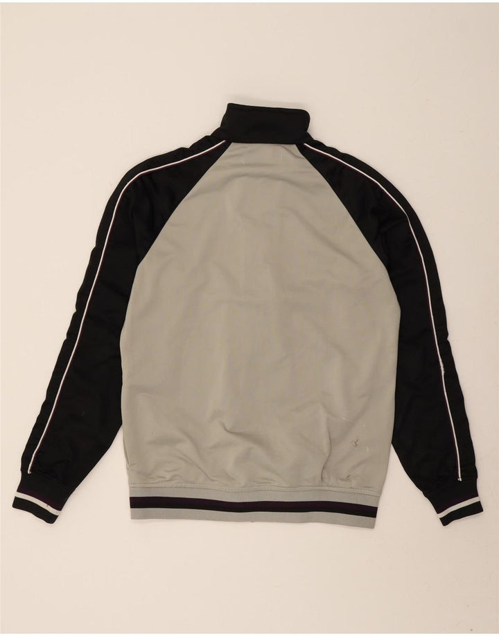 Męska kurtka dresowa KAPPA, duży, szary poliester z blokami kolorów