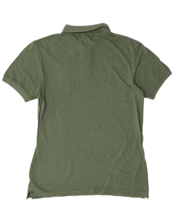 CALVIN KLEIN JEANS Męska koszulka polo o regularnym kroju z grafiką, średnia, bawełniana khaki