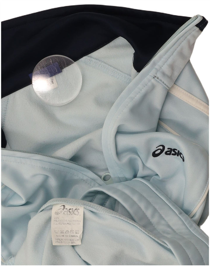Męska kurtka dresowa ASICS, średni niebieski poliester