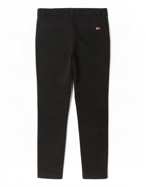 Damskie spodnie Chino Tommy Hilfiger W31 L30 Czarne bawełniane