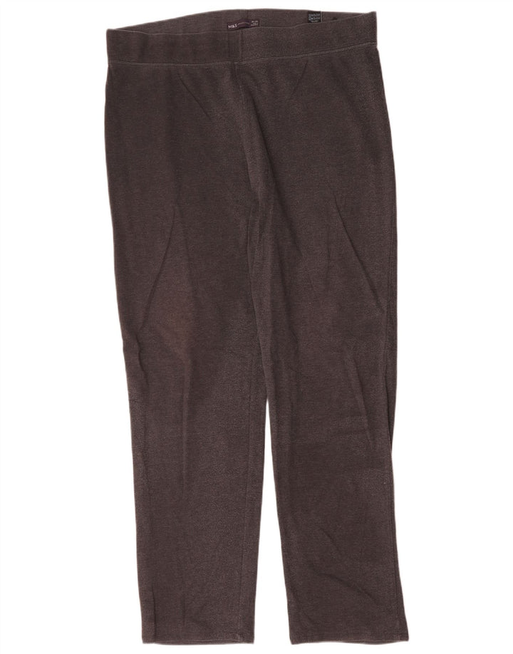 Legginsy damskie Marks & Spencer UK 20 2XL Szara bawełna