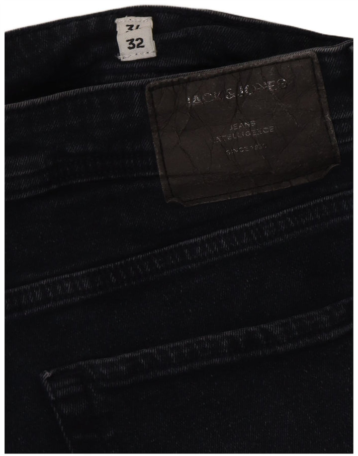 JACK & JONES Męskie jeansy slim W34 L32 Granatowe, bawełniane