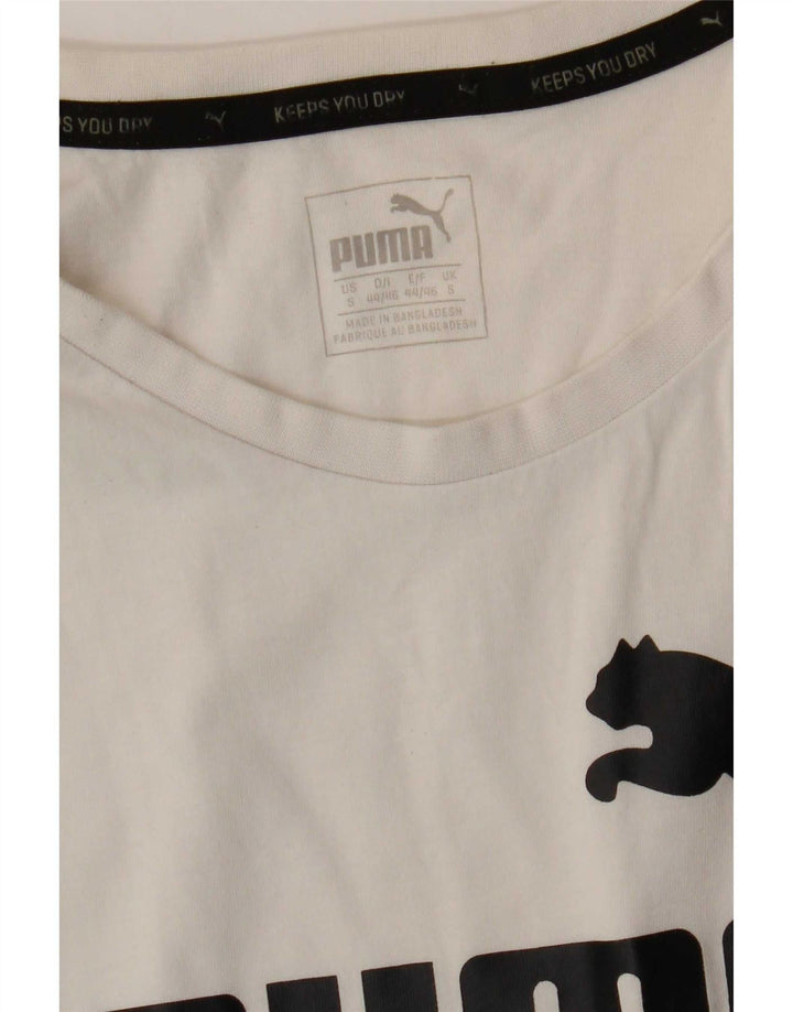 Męska kamizelka z grafiką Puma, mała, biała