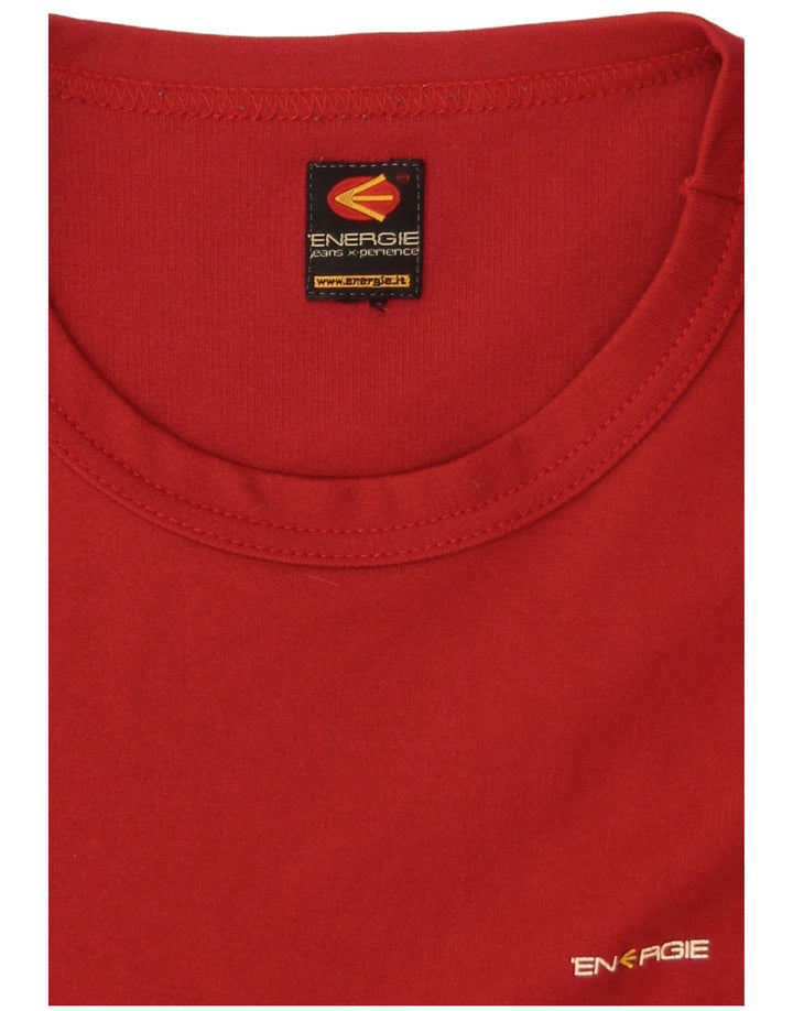 T-shirt damski ENERGIE UK 16, duży, czerwony