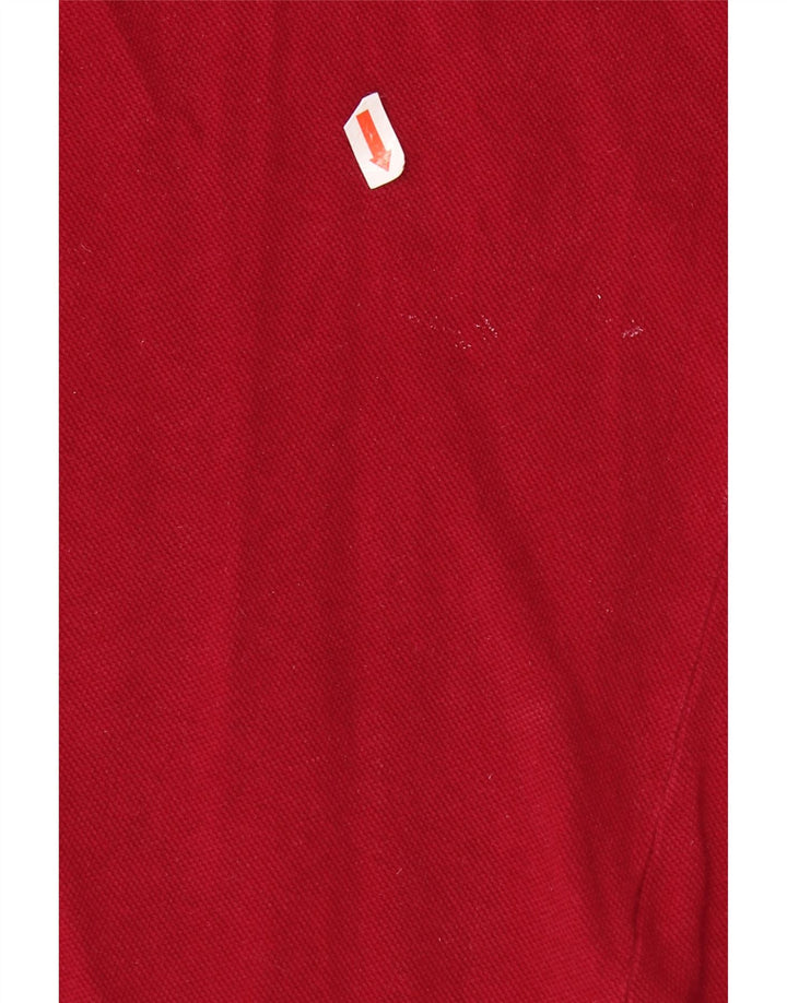 LACOSTE Mens Polo Shirt Size 6 XL Red Cotton