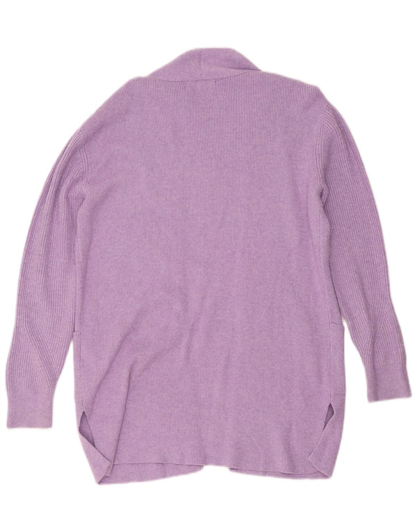 Marks & Spencer Damski sweter rozpinany o długim kroju, UK 10, mały fiolet