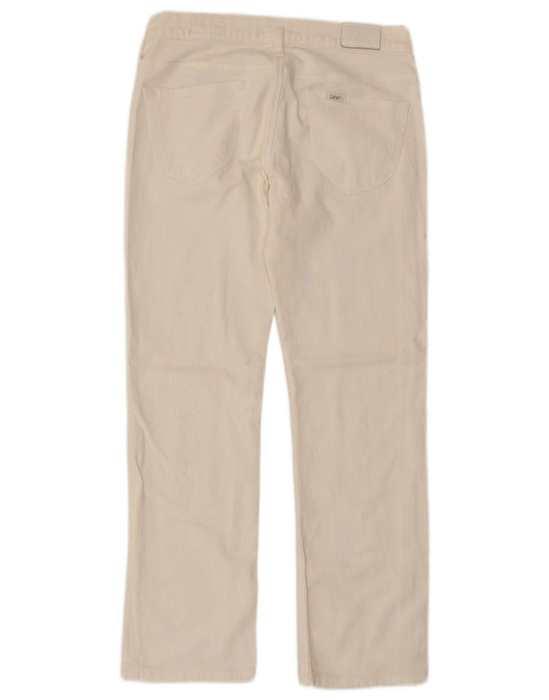 LEE Dziewczęce proste dżinsy Lilly 14-15 lat W28 L26 Biała bawełna