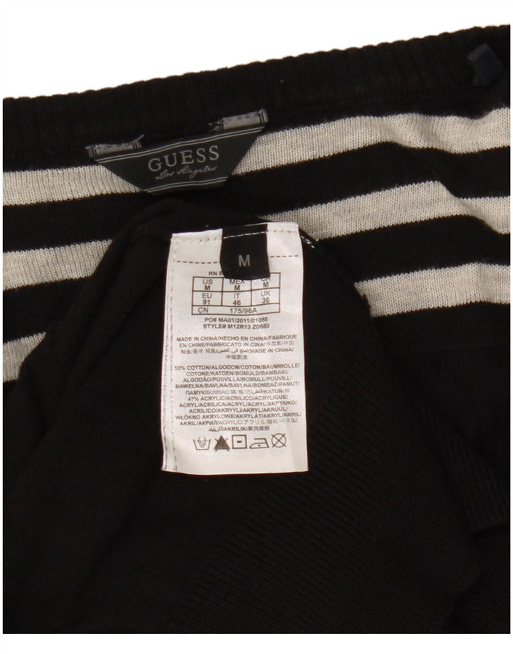Sweter damski Guess o luźnym kroju, UK 14, średni, czarny, bawełniany