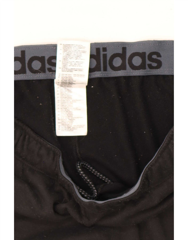 Męskie spodnie dresowe Adidas, duże, czarne, poliestrowe