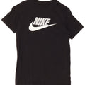 Chłopięcy T-shirt z grafiką NIKE, 10-11 lat, średni czarny, bawełniany