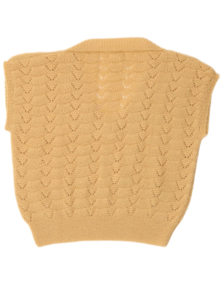 Tank top damski w stylu vintage, UK 16, duży, beżowy