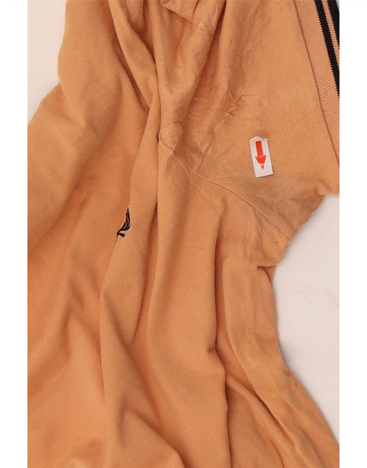 T-shirt męski Fred Perry, bawełniany, średni, pomarańczowy w paski