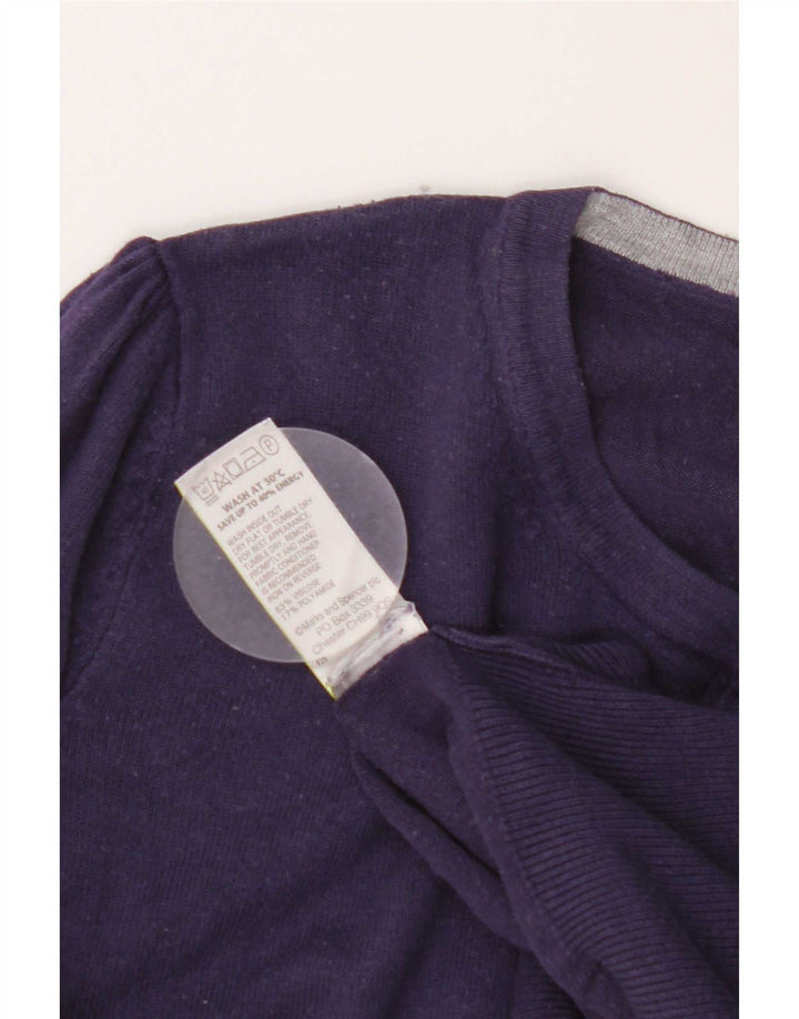 Sweter damski Marks & Spencer UK 12, średni fiolet, wiskoza