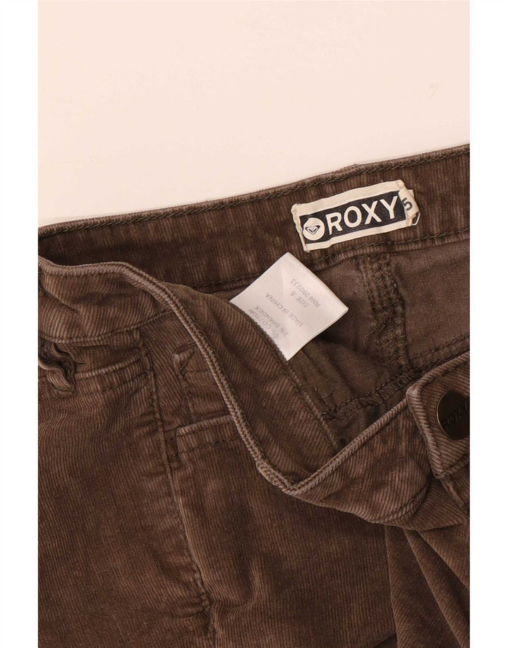 Damskie sztruksowe spodenki Roxy US 5 Small W28 Brązowa bawełna