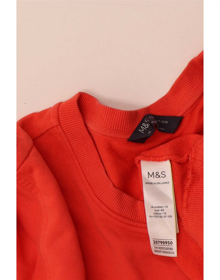 Damska bluza Marks & Spencer UK 14, duża, pomarańczowa, bawełniana