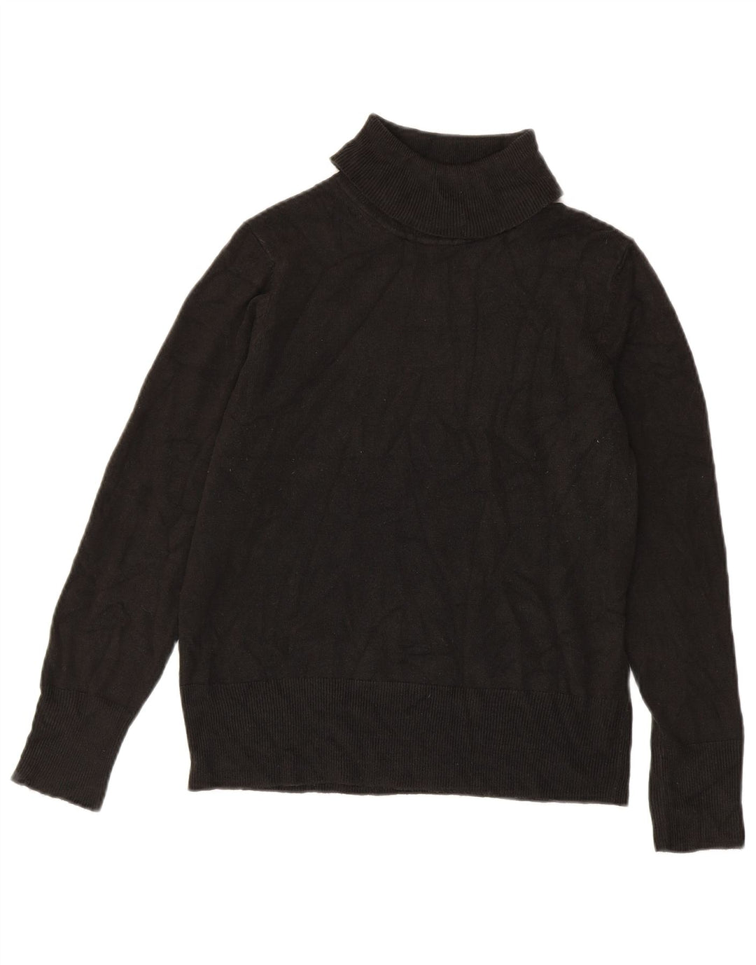 Marks & Spencer Damski sweter z golfem UK 14, średni czarny akryl