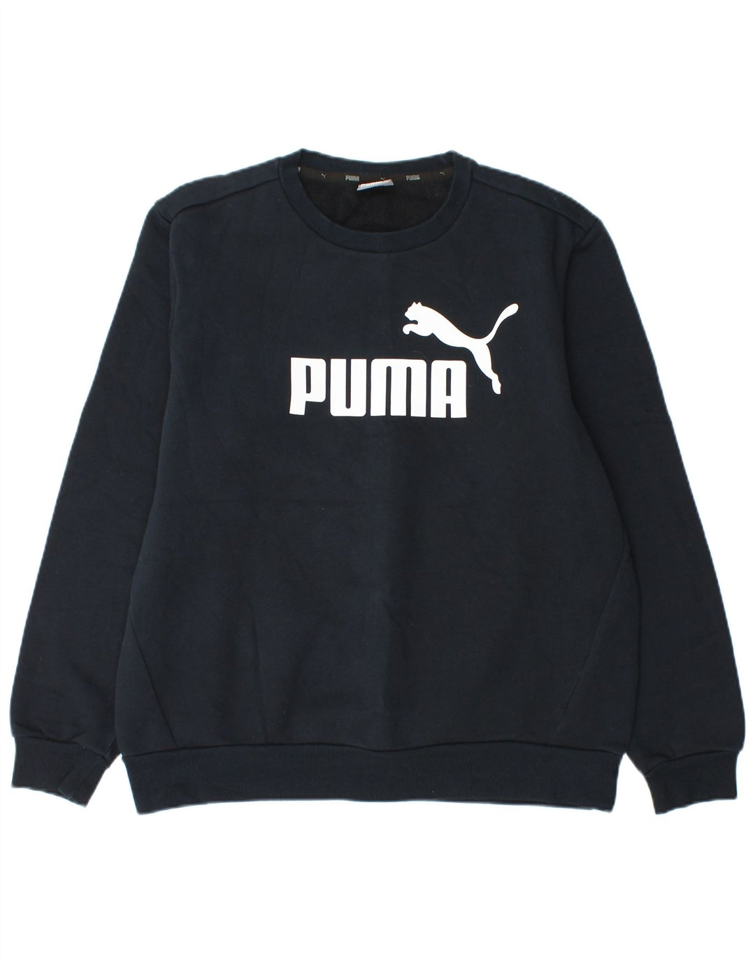 Męska bluza z grafiką Puma, duża, granatowa, bawełniana
